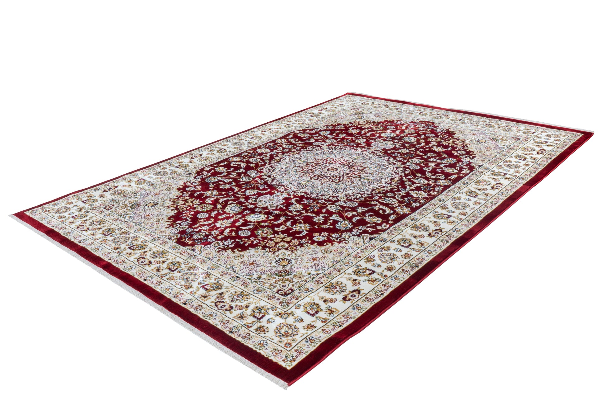 Red Traditional Design Rug With Centre Medallion – Rugnet