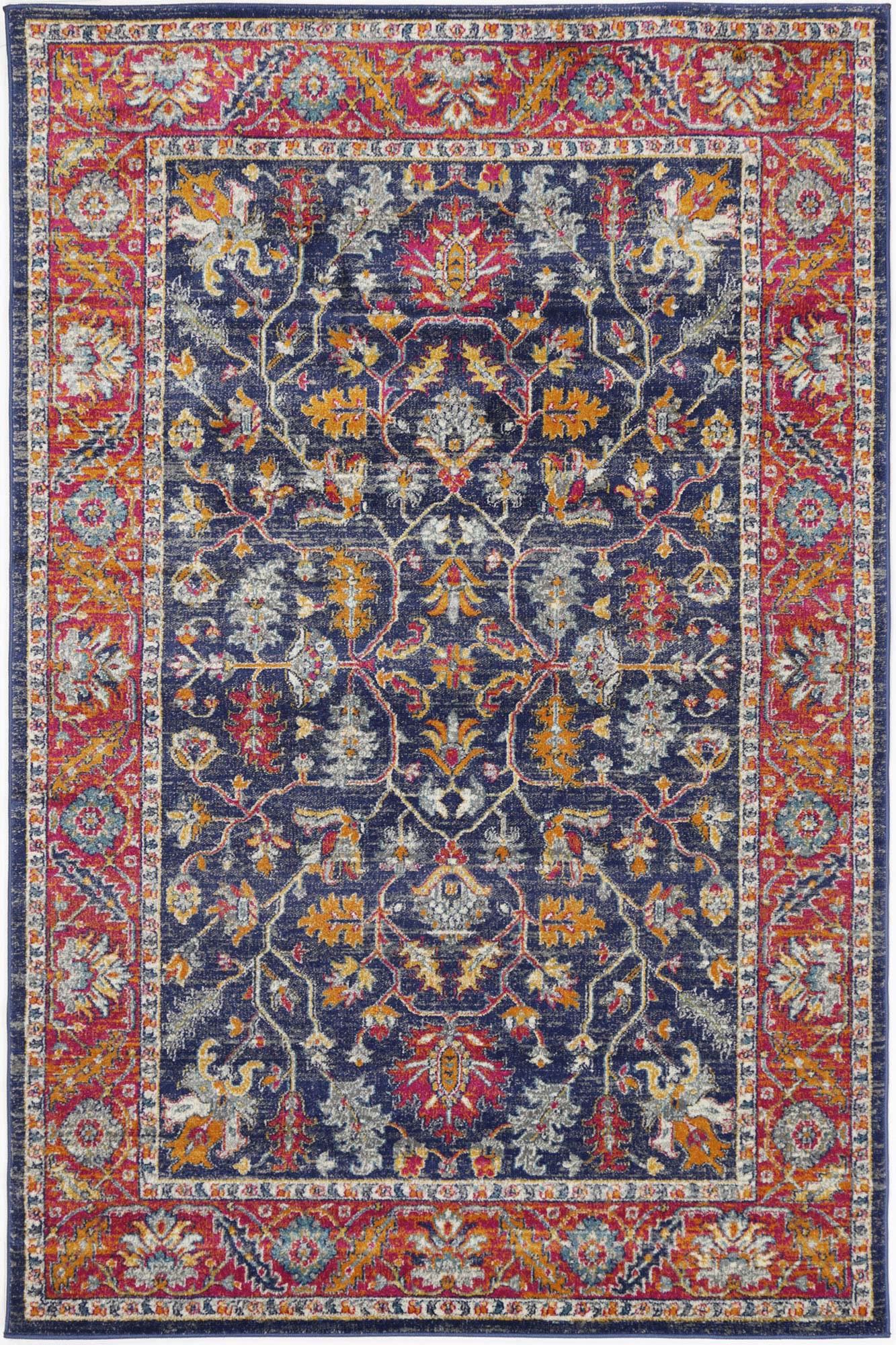 Exquisite Traditional Multi floral Rug