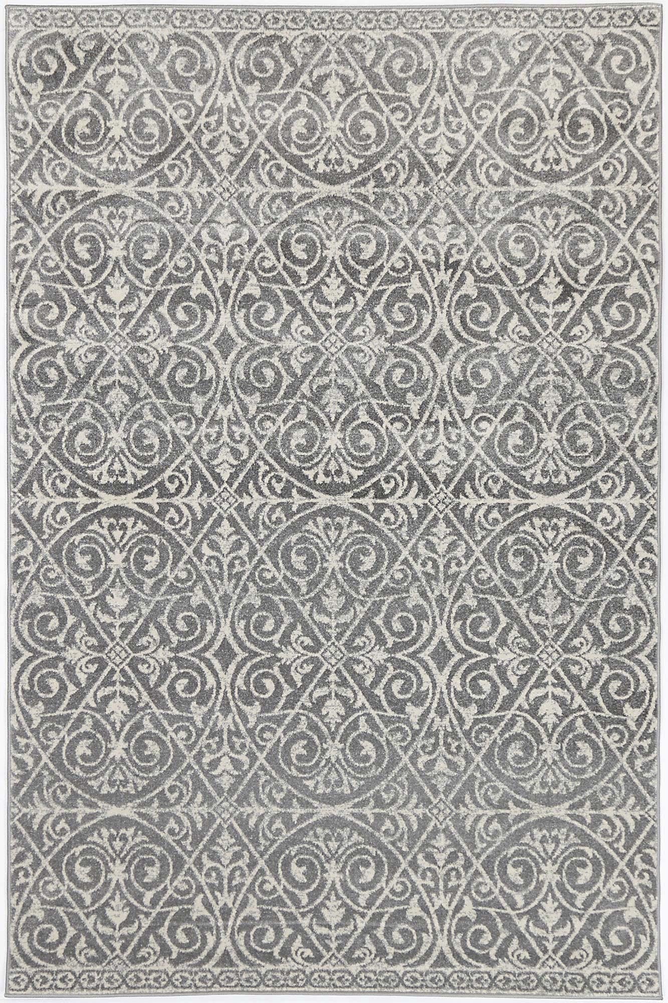 Exquisite Katherine Grey & Ivory Rug