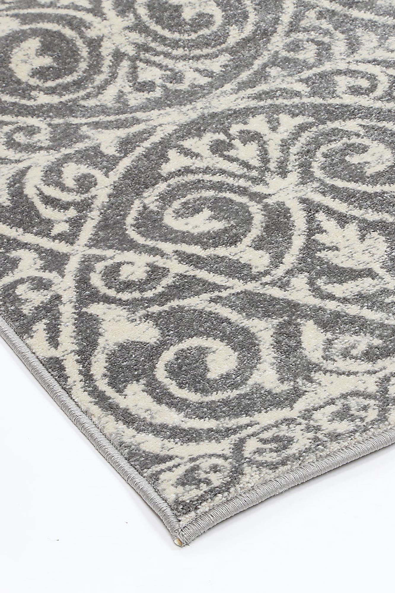 Exquisite Katherine Grey & Ivory Rug