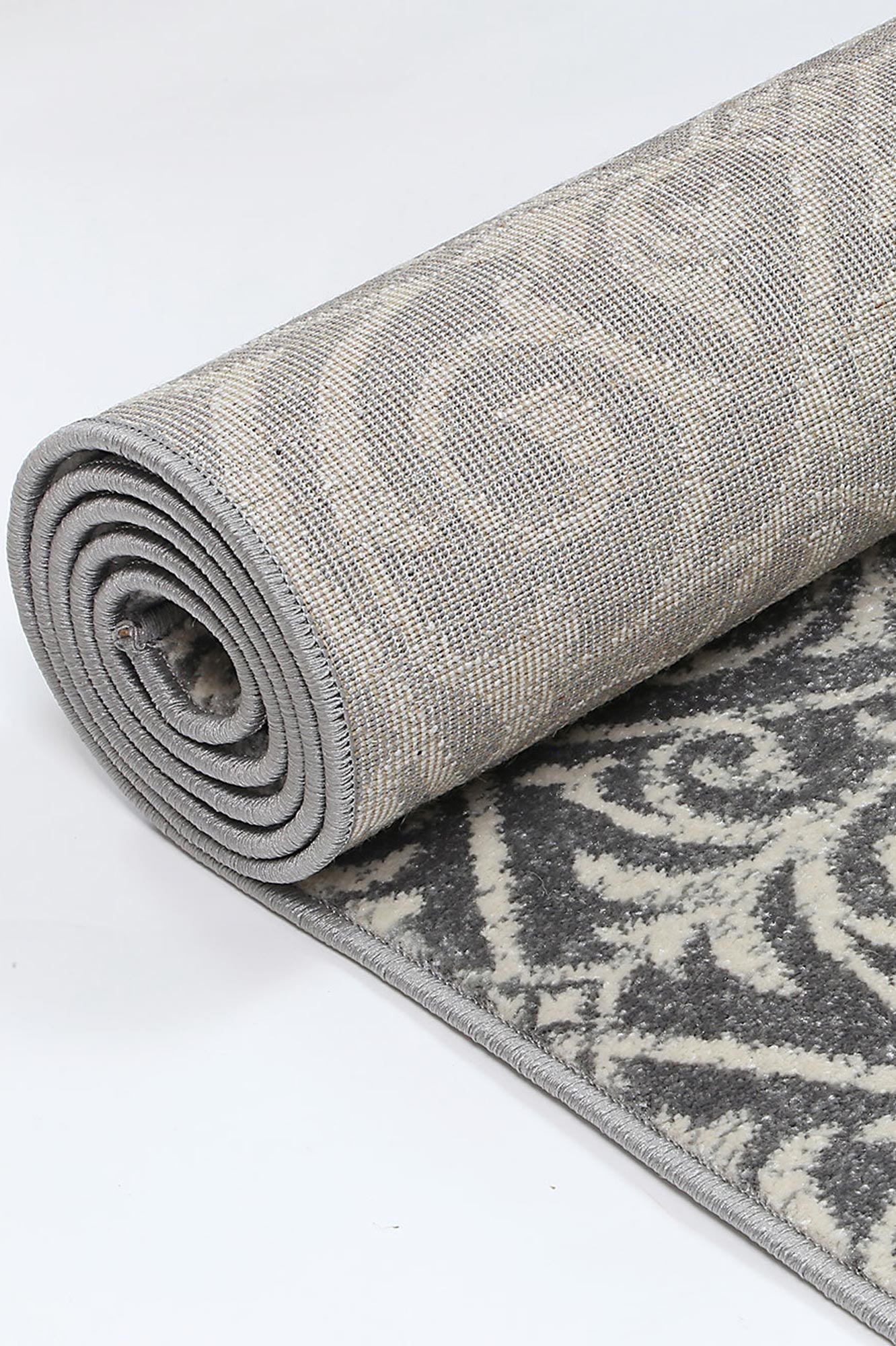 Exquisite Katherine Grey & Ivory Rug