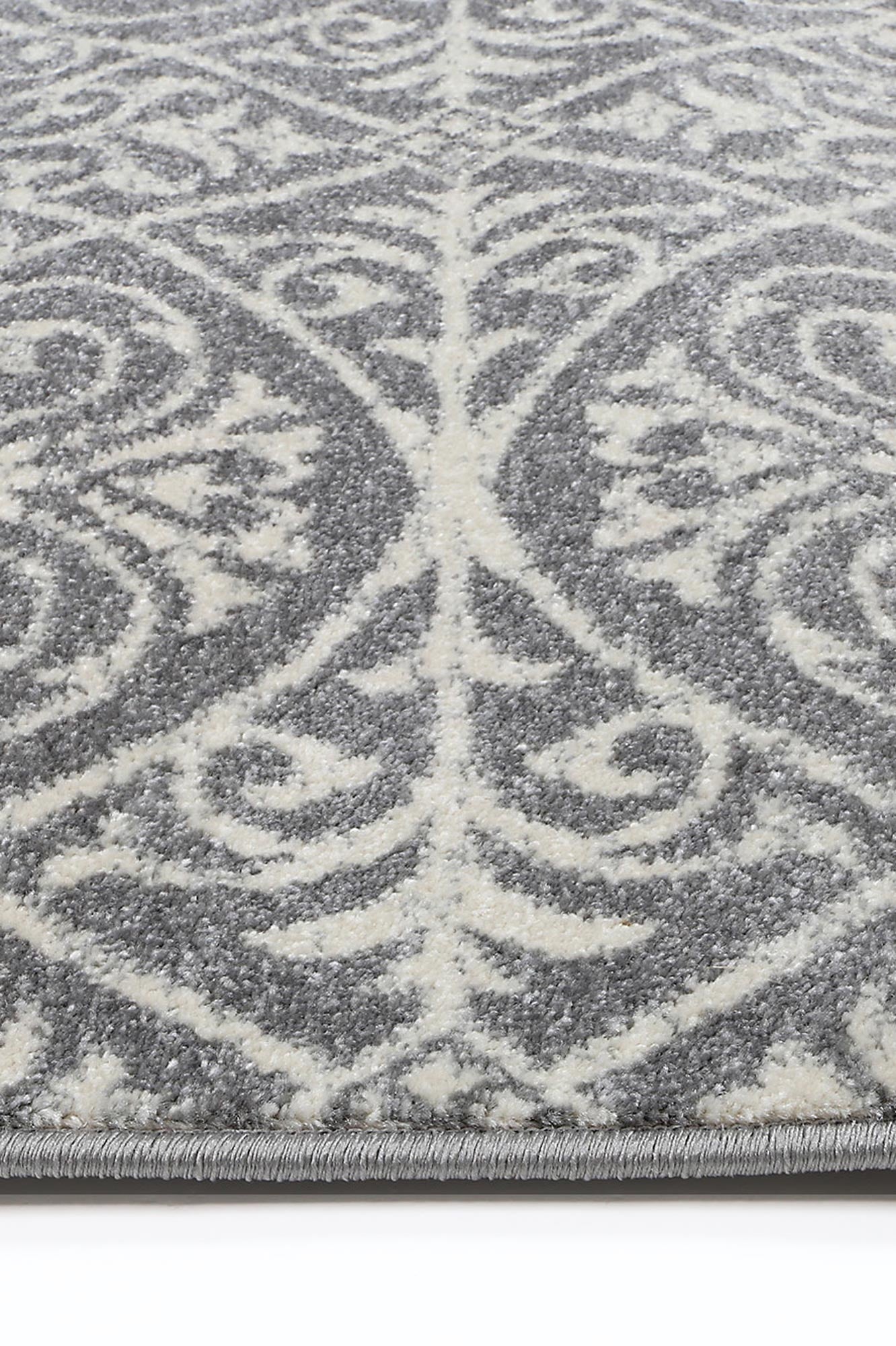 Exquisite Katherine Grey & Ivory Rug