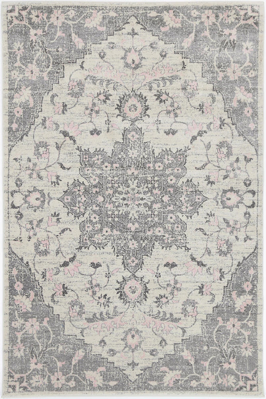 Exquisite Madeleine Grey & Ivory Rug