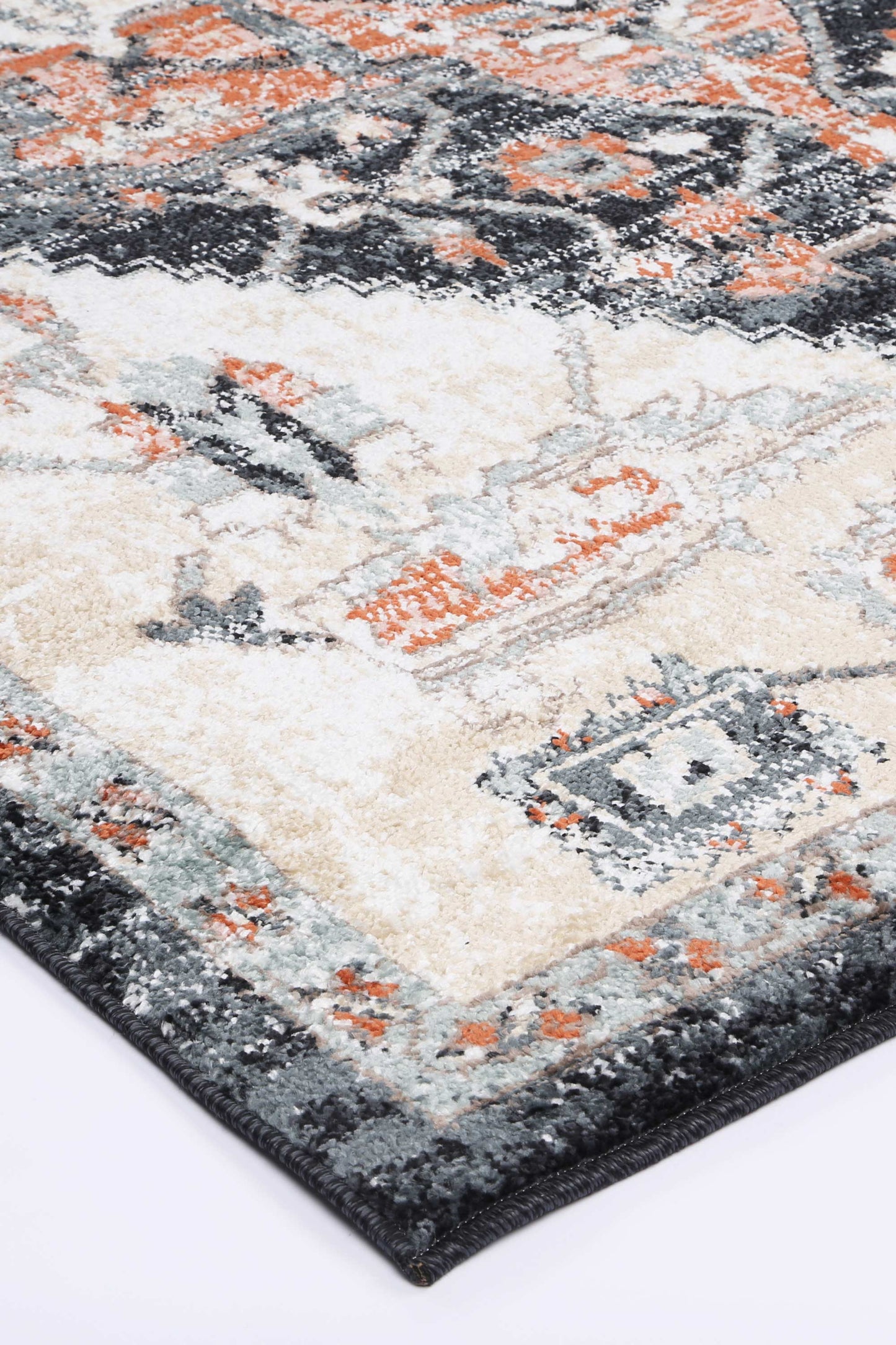 Parkland Fair Field Traditional Black Rug