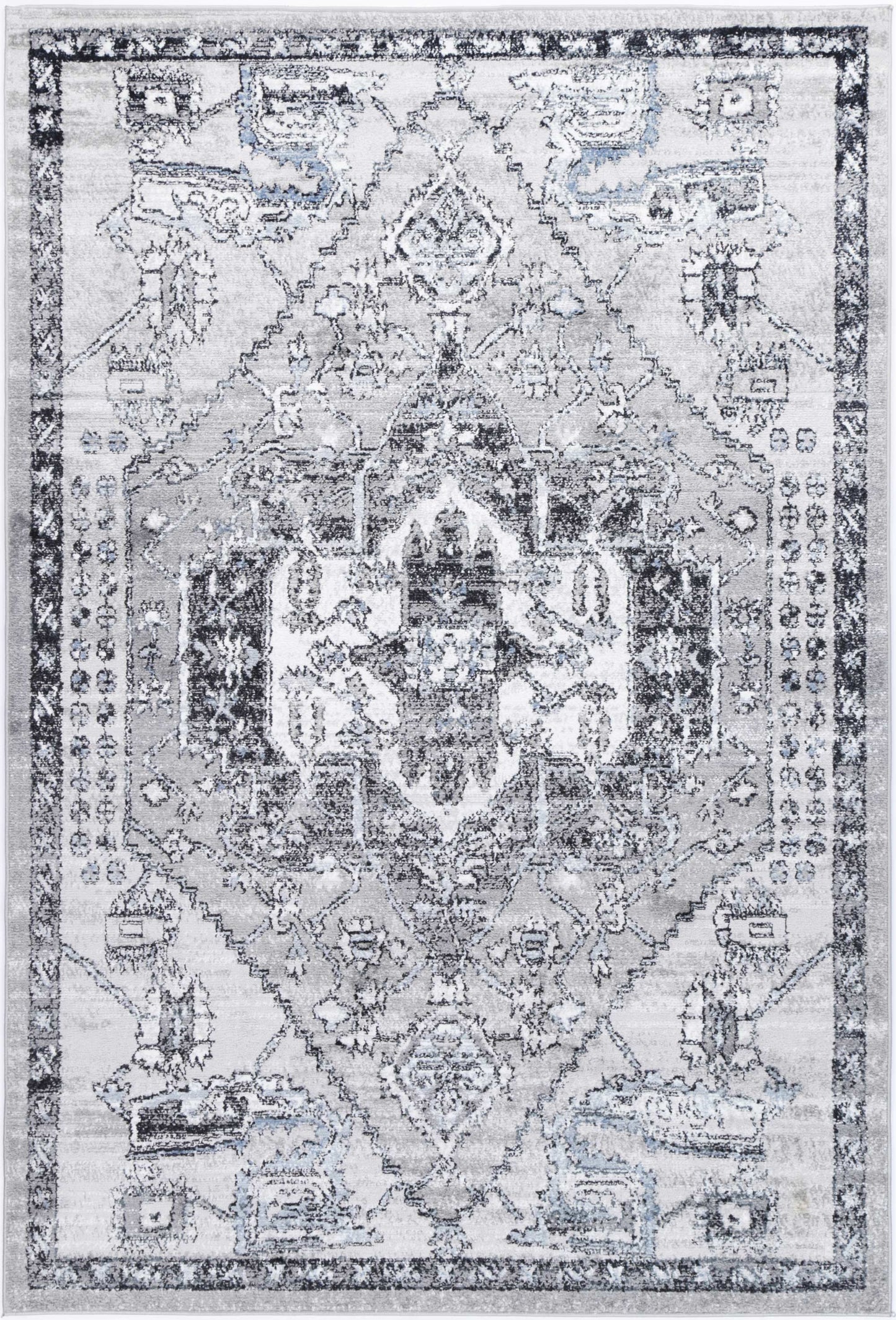 Parkland Lynnwood Hall Traditional Grey Rug