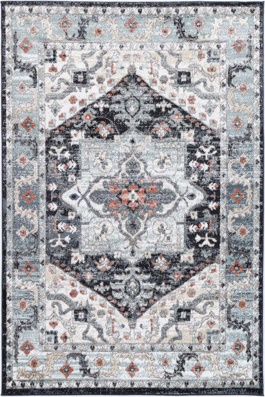 Parkland Baltimore Traditional Charcoal Rug