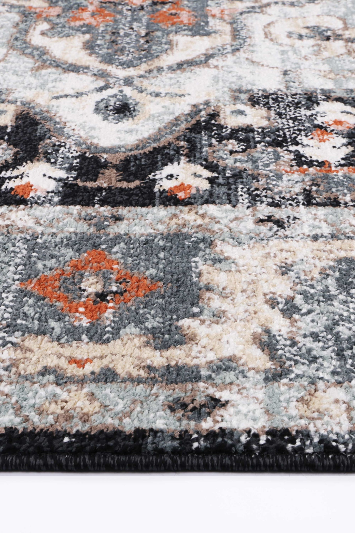 Parkland Baltimore Traditional Charcoal Rug