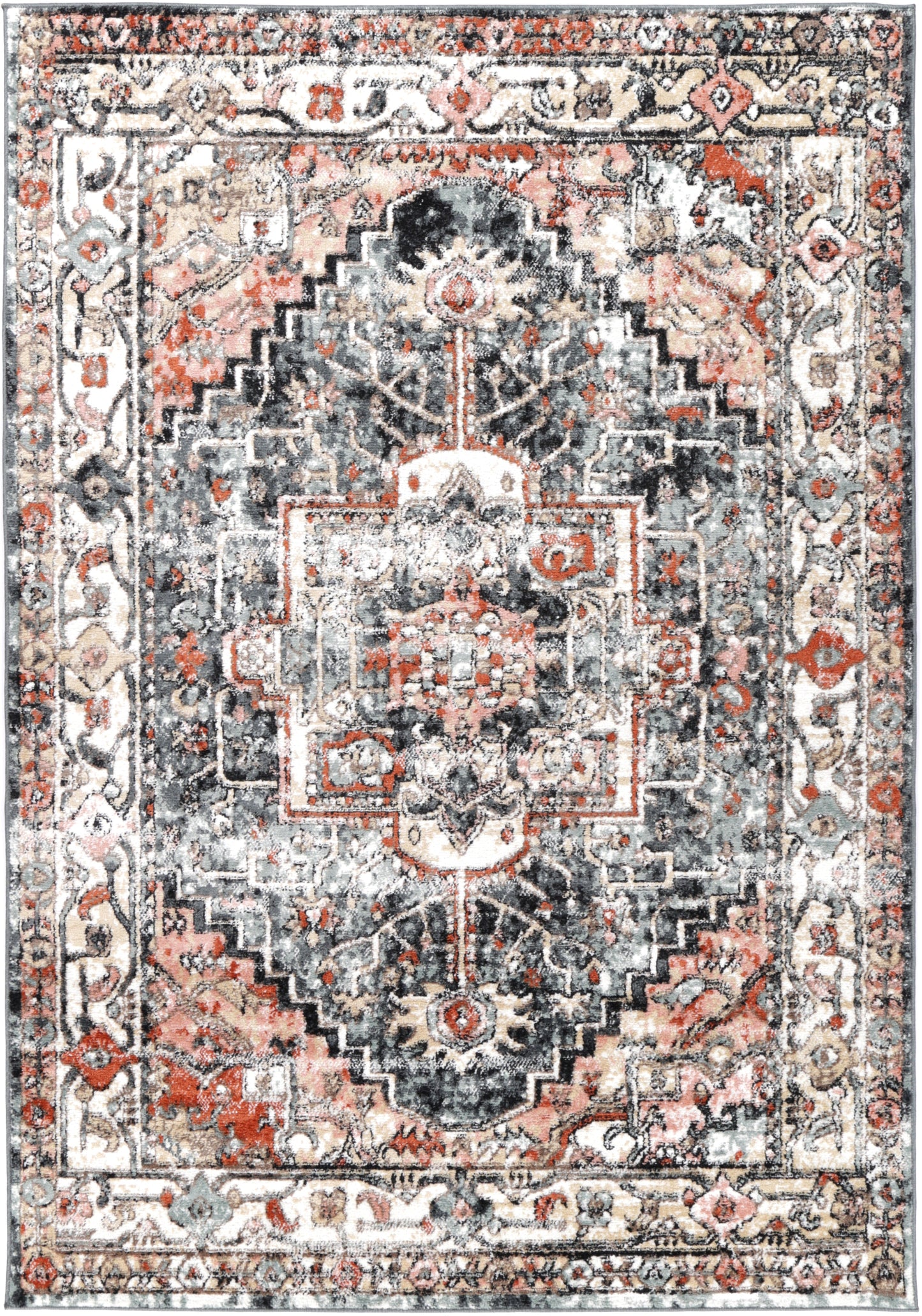 Parkland Padaro Lane Traditional Charcoal Rug