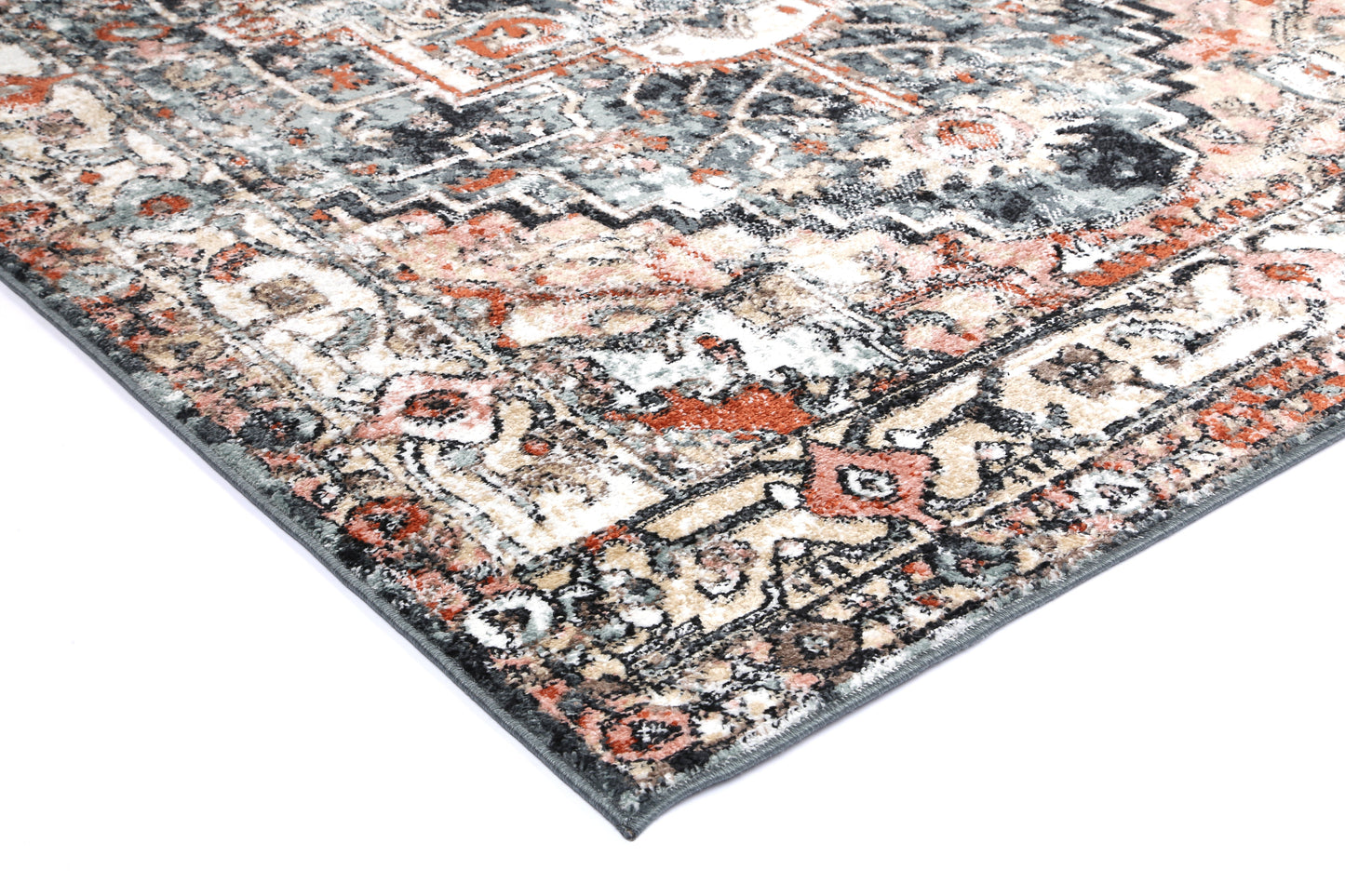 Parkland Padaro Lane Traditional Charcoal Rug