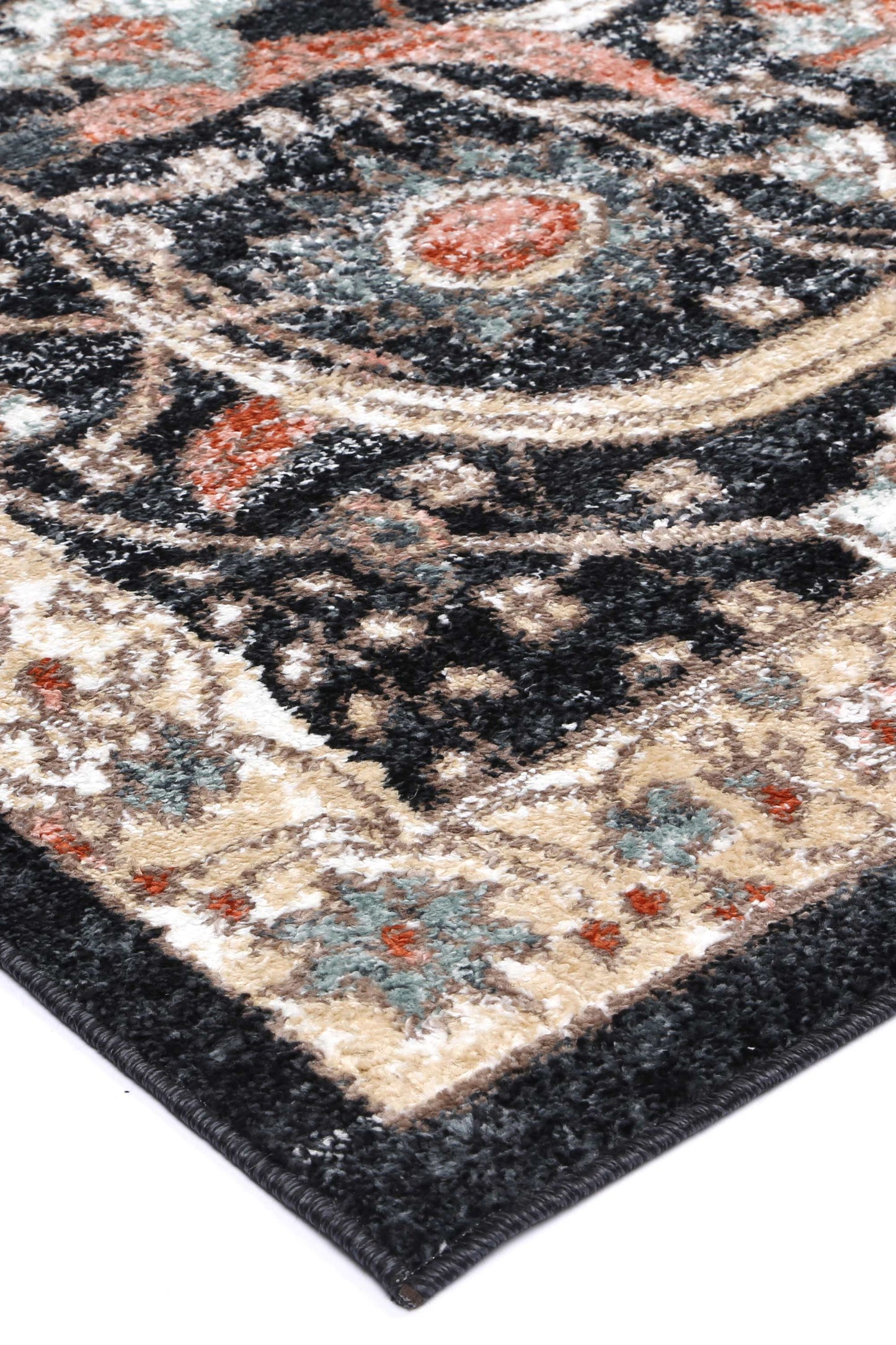 Parkland Mylestone Traditional Charcoal Rug