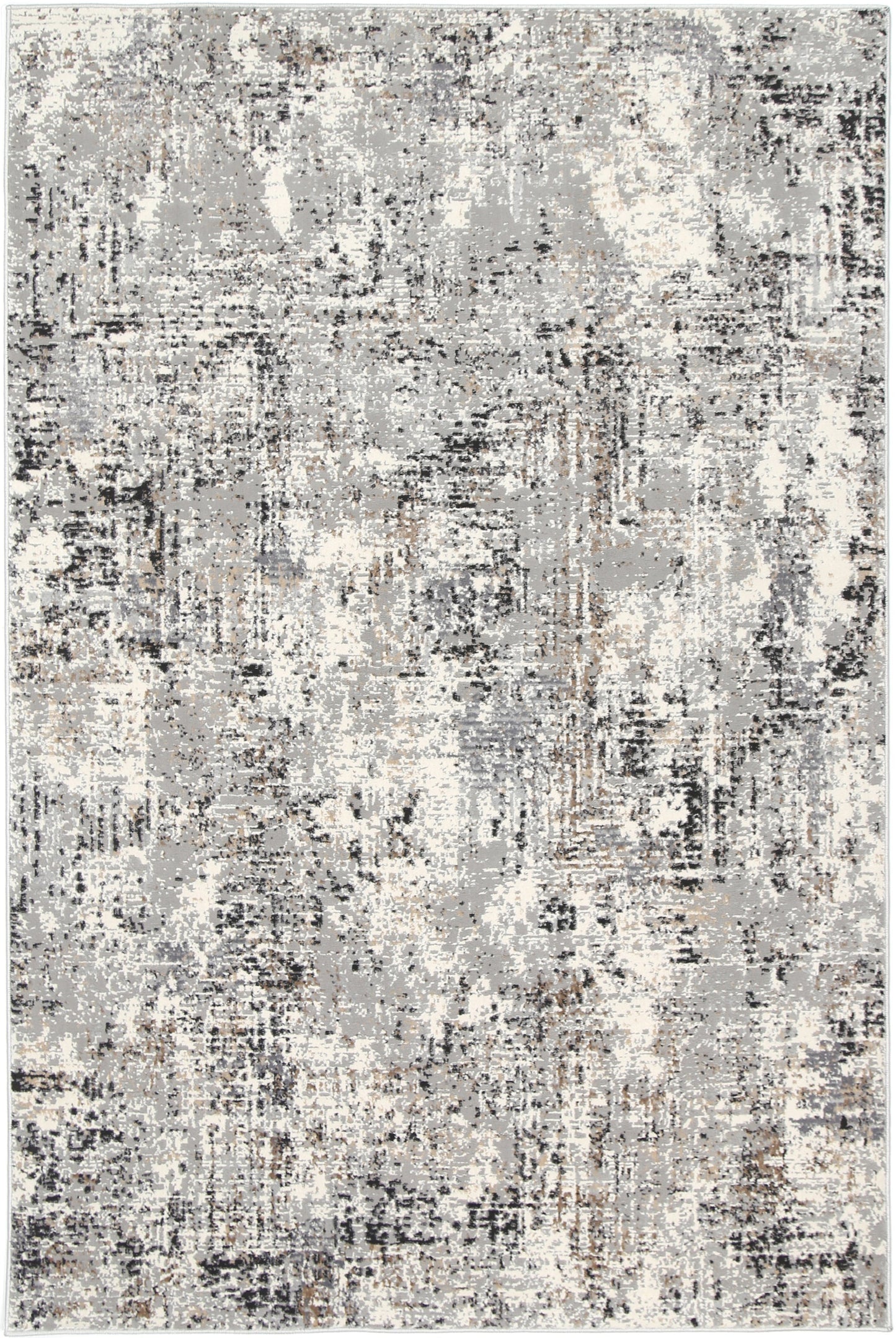 Diamond Abstract Grey Rug