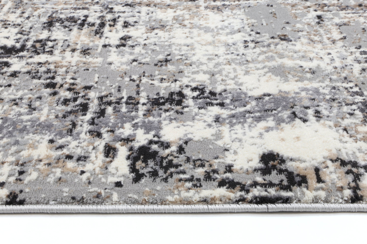 Diamond Abstract Grey Rug