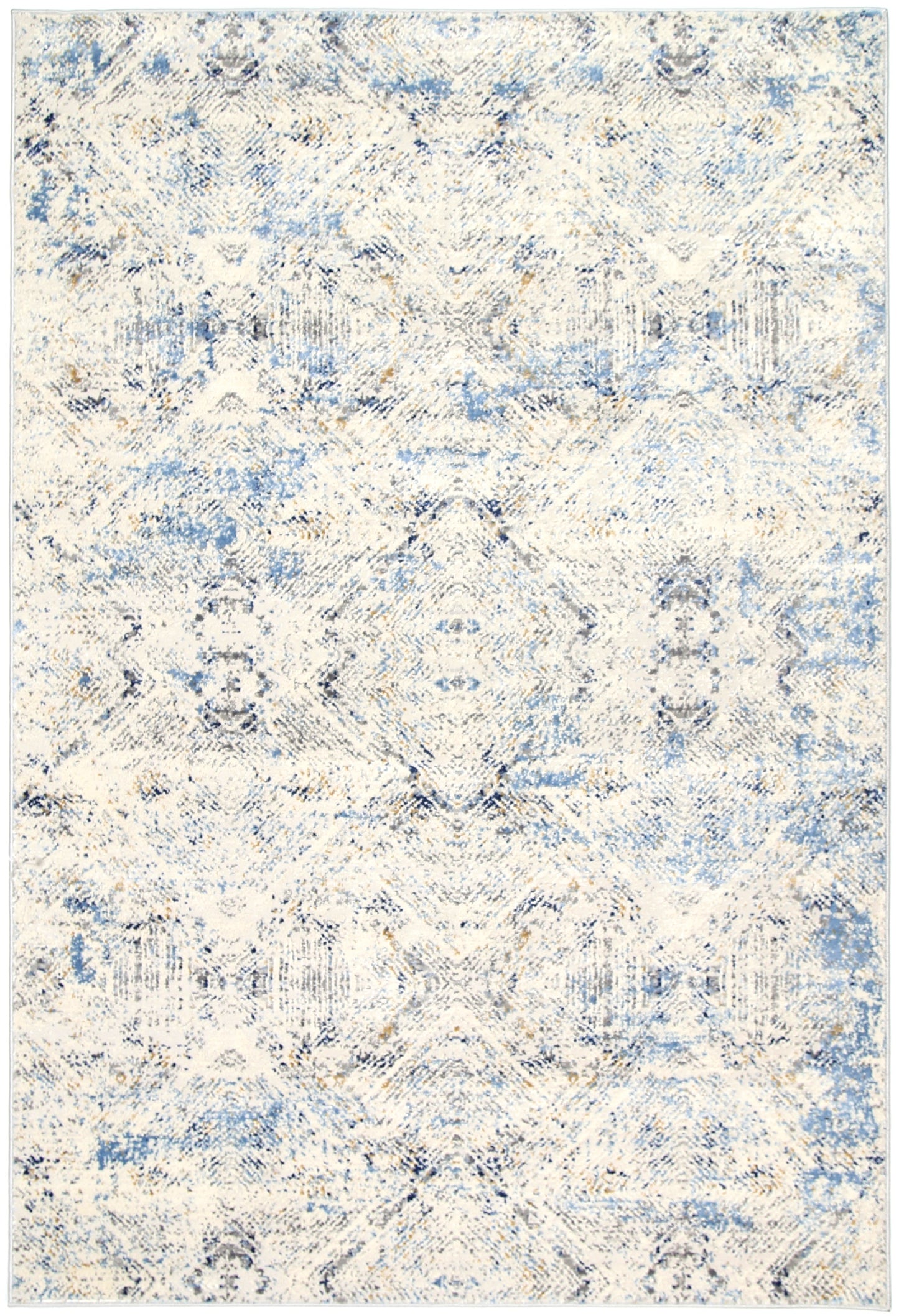 Diamond Piet Contemporary Blue Rug