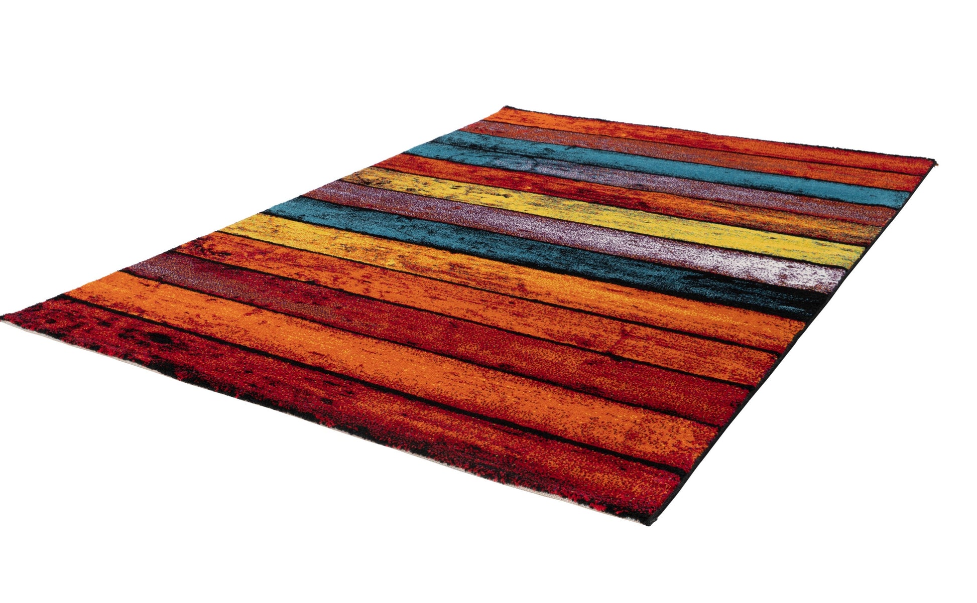 Espo 312 Rainbow Multi Colour Thick Rug - Lalee Designer Rugs