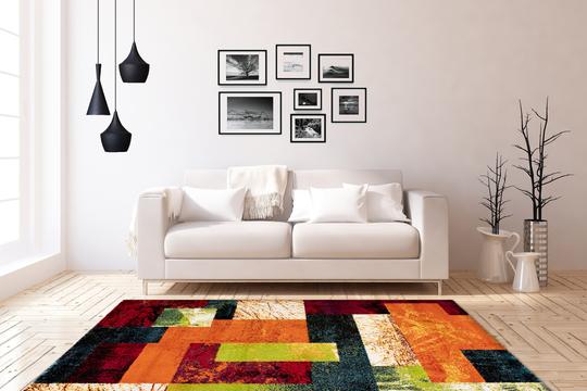 Espo 303 Rainbow Checkered Rug - Lalee Designer Rugs