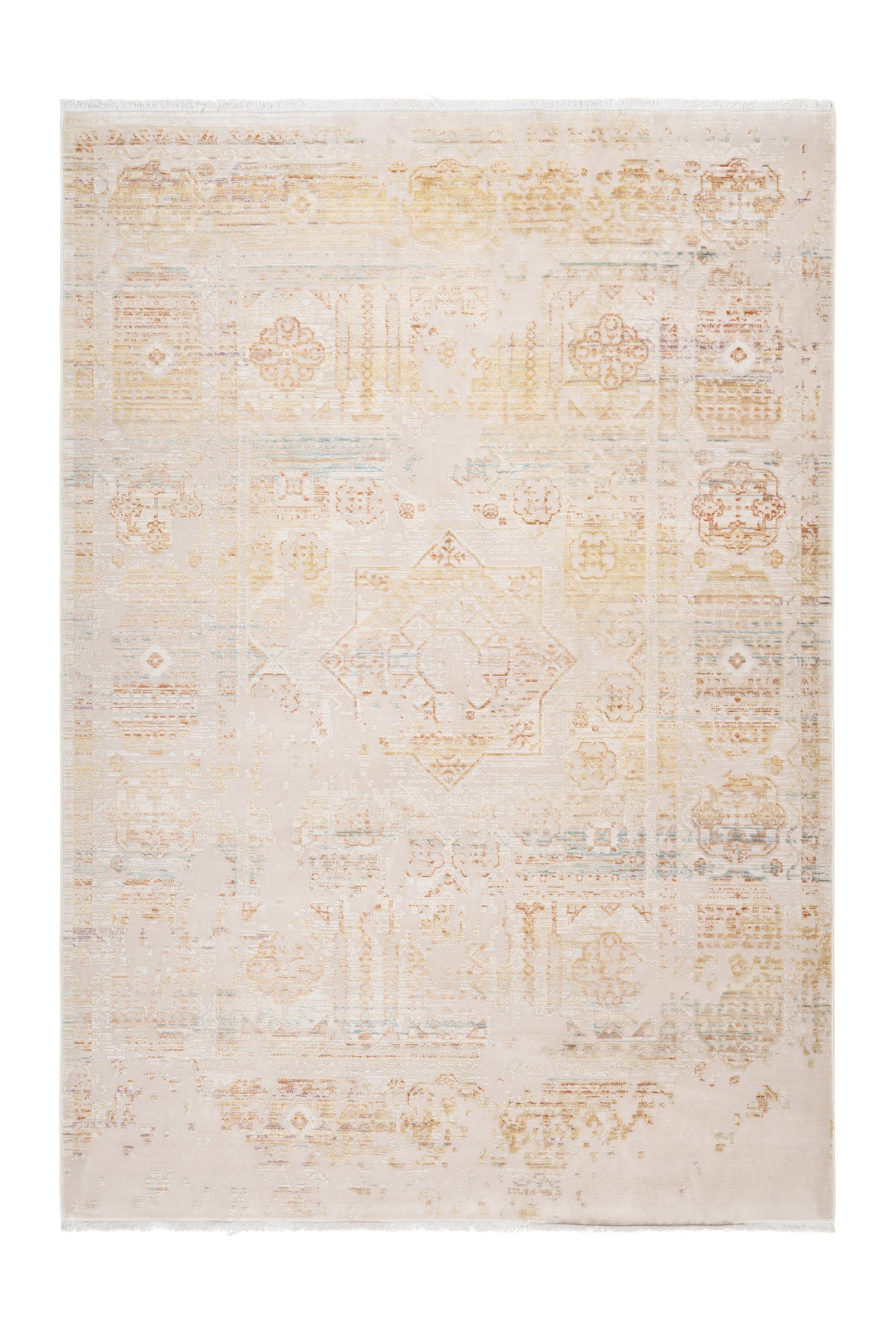 Fashion 901 Multi Beige-Yellow Acrylic Rug - Lalee Designer Rugs