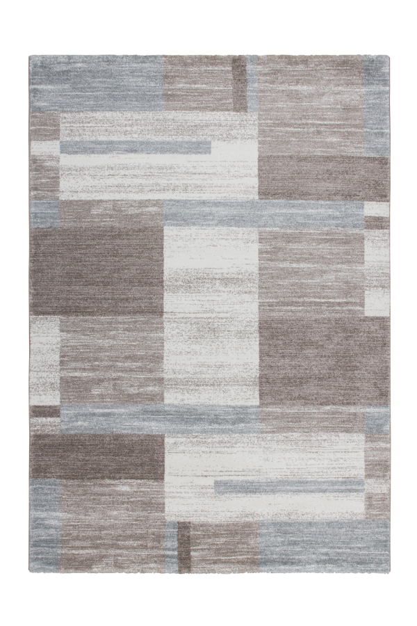 Feeling 501 Pastel Blue Simple Thick Geometric Rug - Lalee Designer Rugs