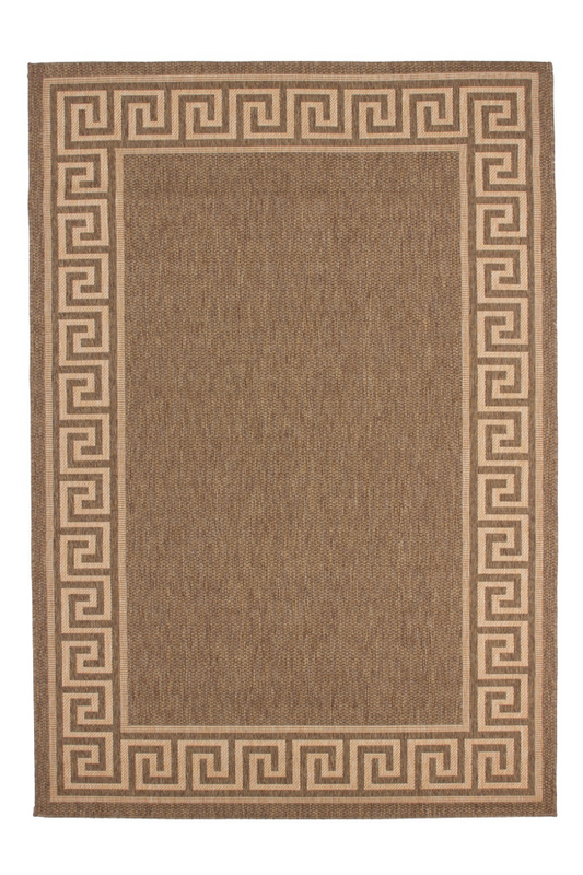 Finca 502 Coffee Border Outdoor/Kitchen Rug - Lalee Designer Rugs