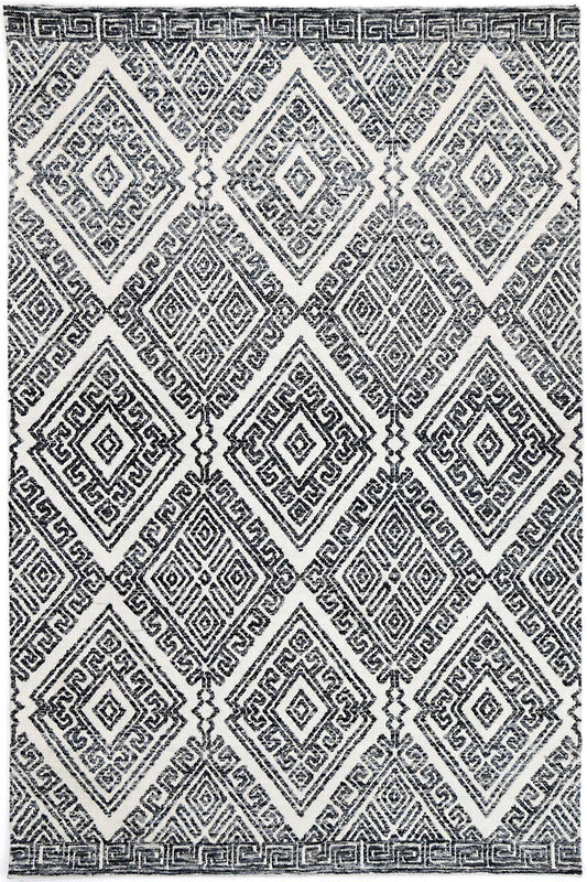 Zara Glenfalls Anthracite Tribal Rug