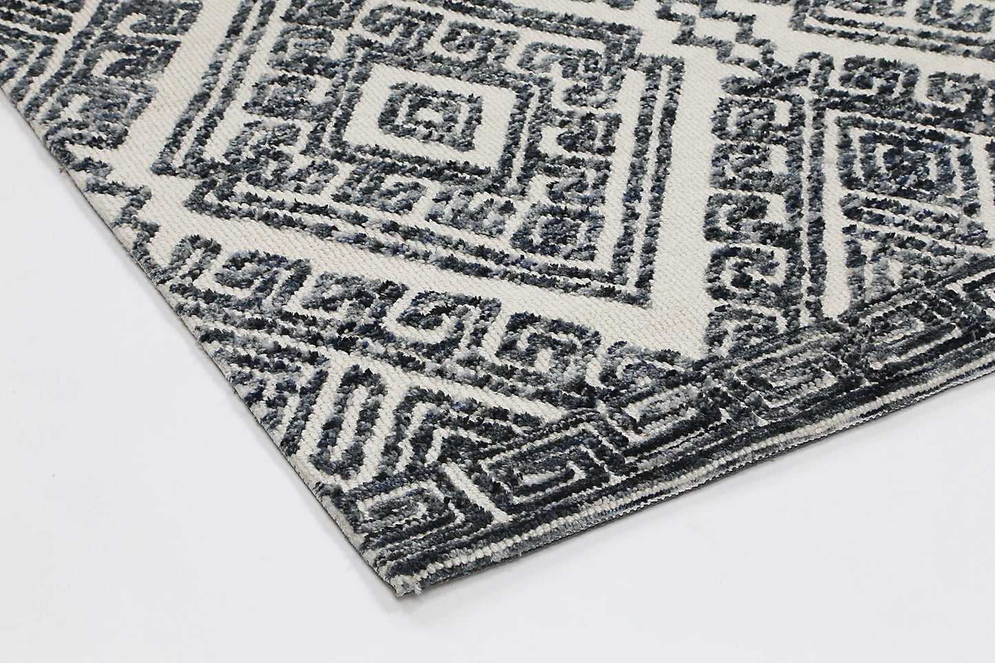 Zara Glenfalls Anthracite Tribal Rug