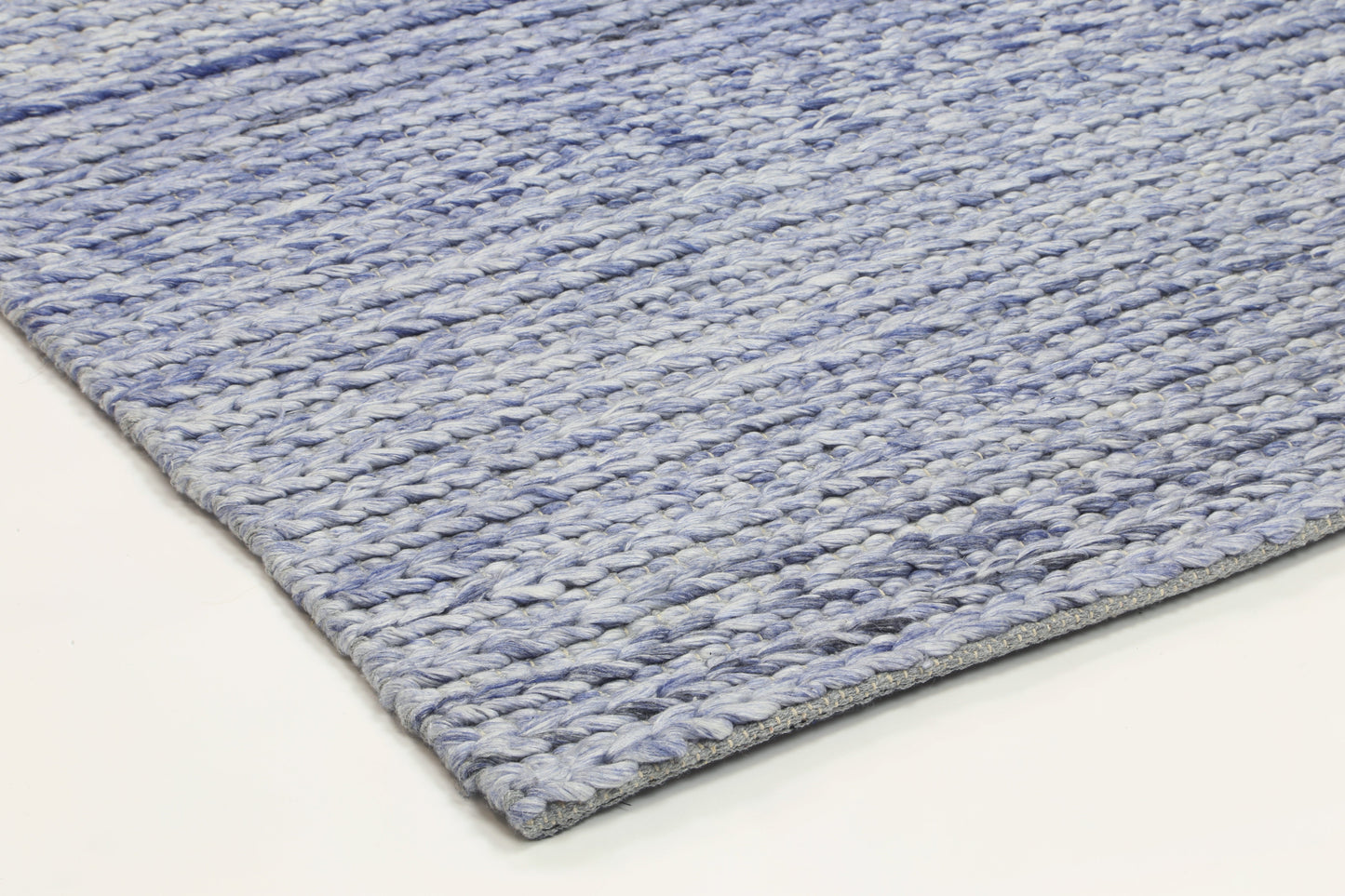 Paradise Cue Blue Wool Blend Rug