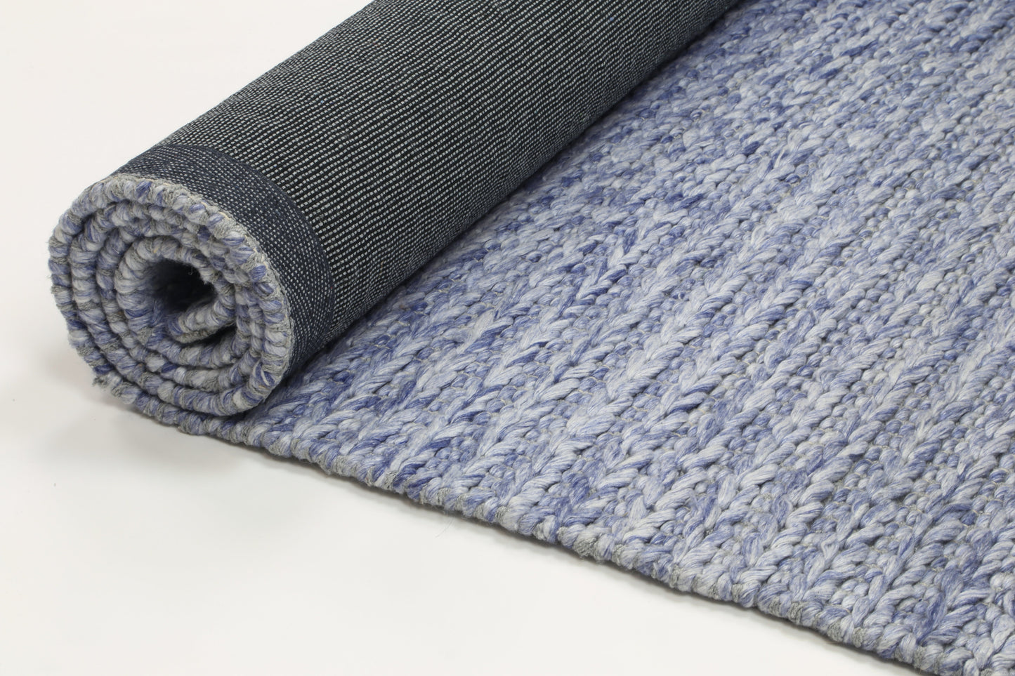 Paradise Cue Blue Wool Blend Rug