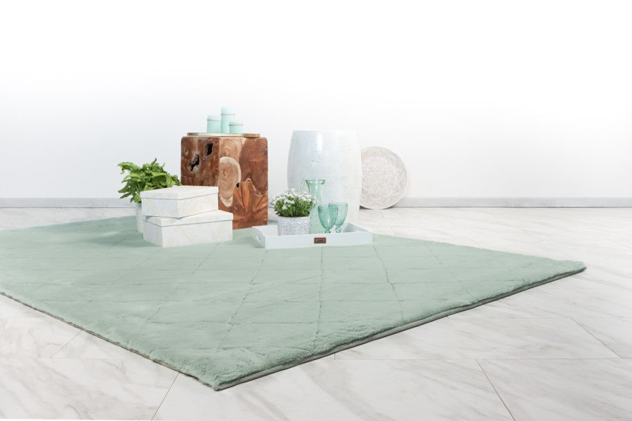 Desire 600 Fluffy Soft Jade Rug