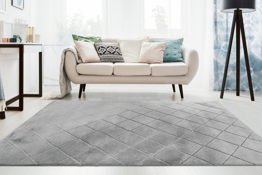 Desire 600 Fluffy Soft Silver Rug