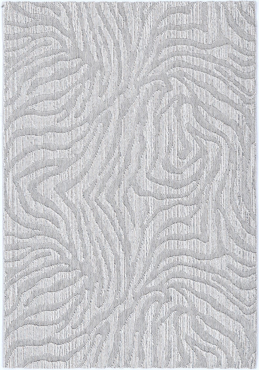 Melbourne Safari Indoor / Outdoor Grey Rug