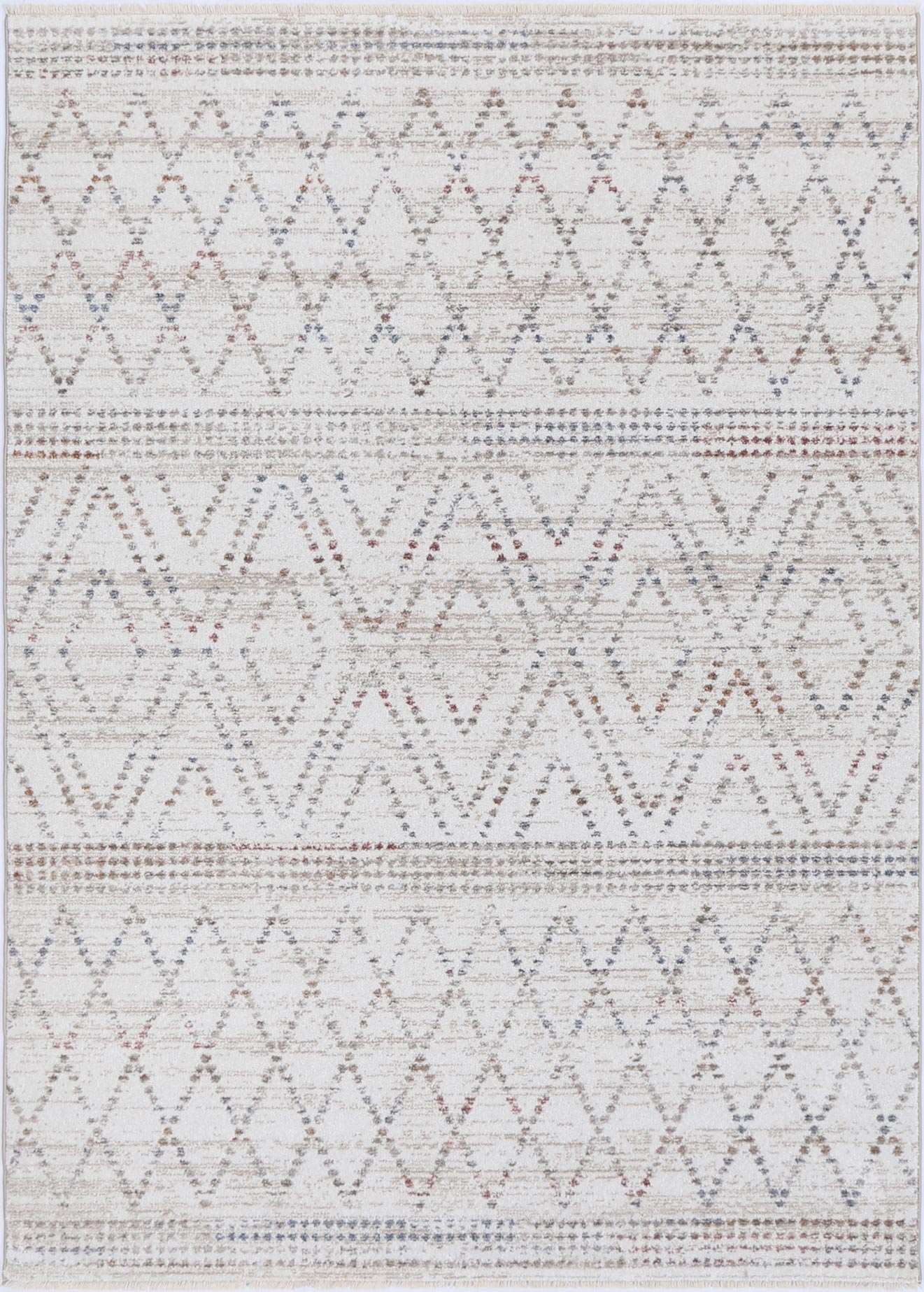 Yarra Tabriz Beige Geometric Soft Rug