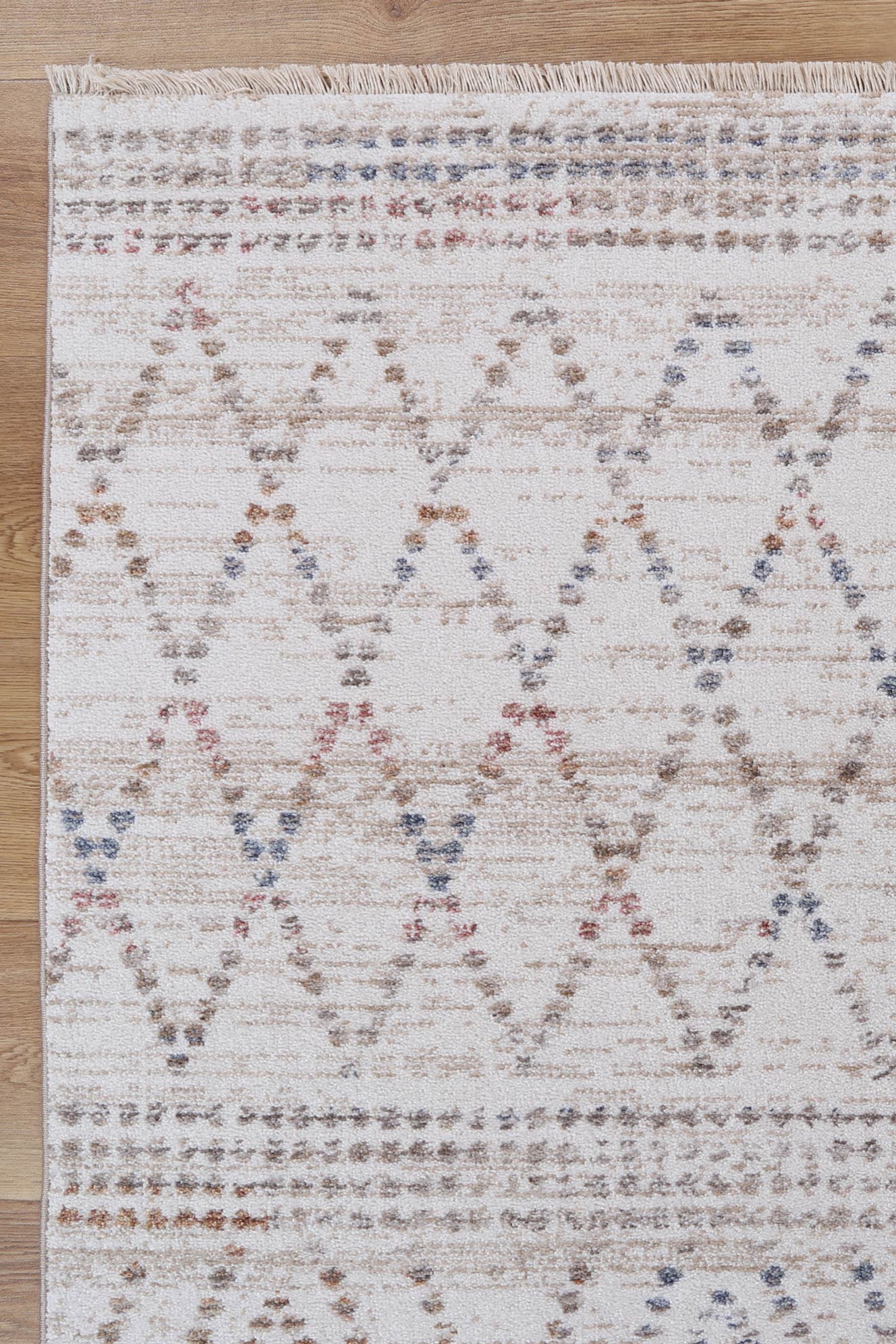 Yarra Tabriz Beige Geometric Soft Rug