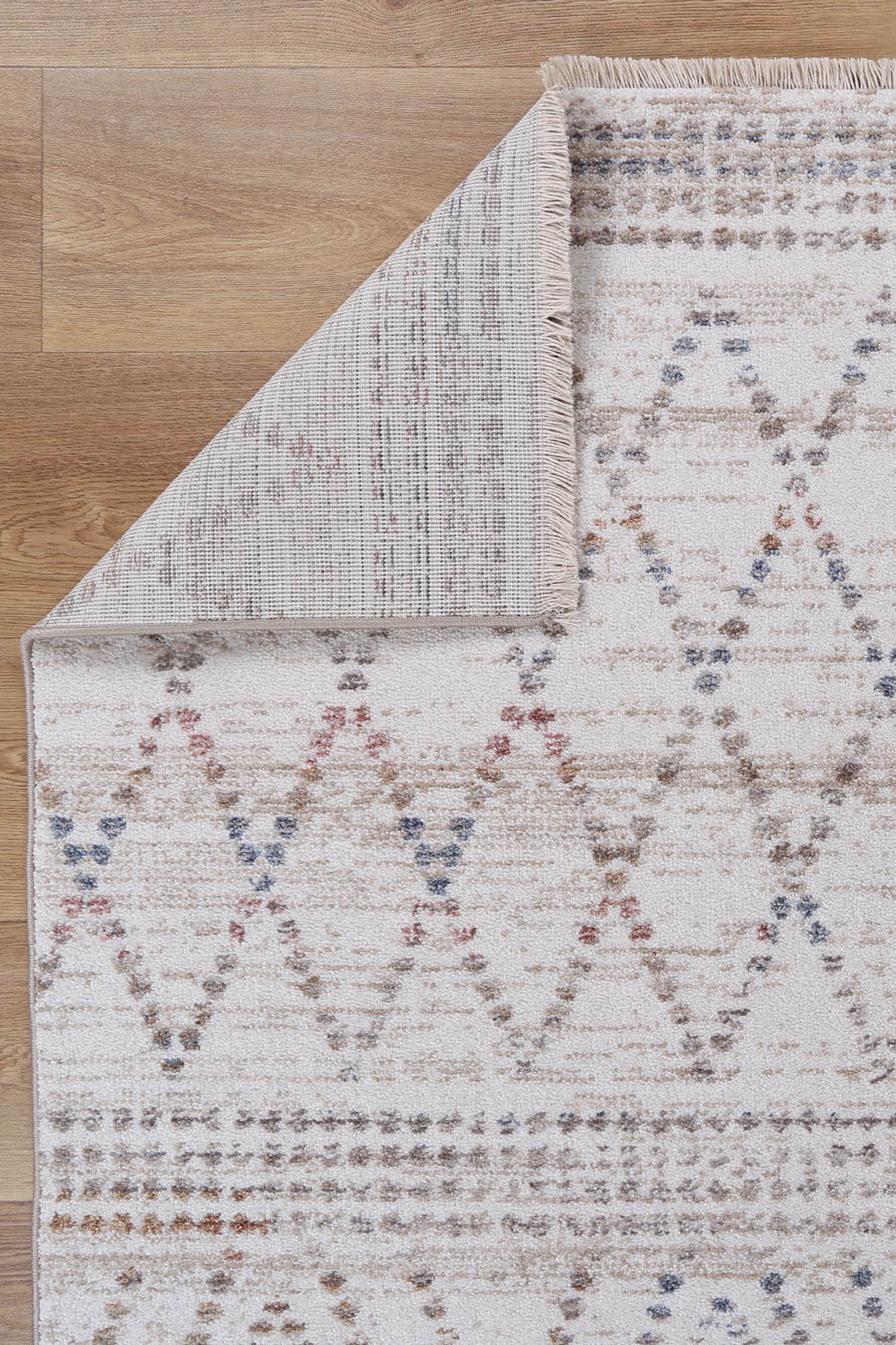 Yarra Tabriz Beige Geometric Soft Rug