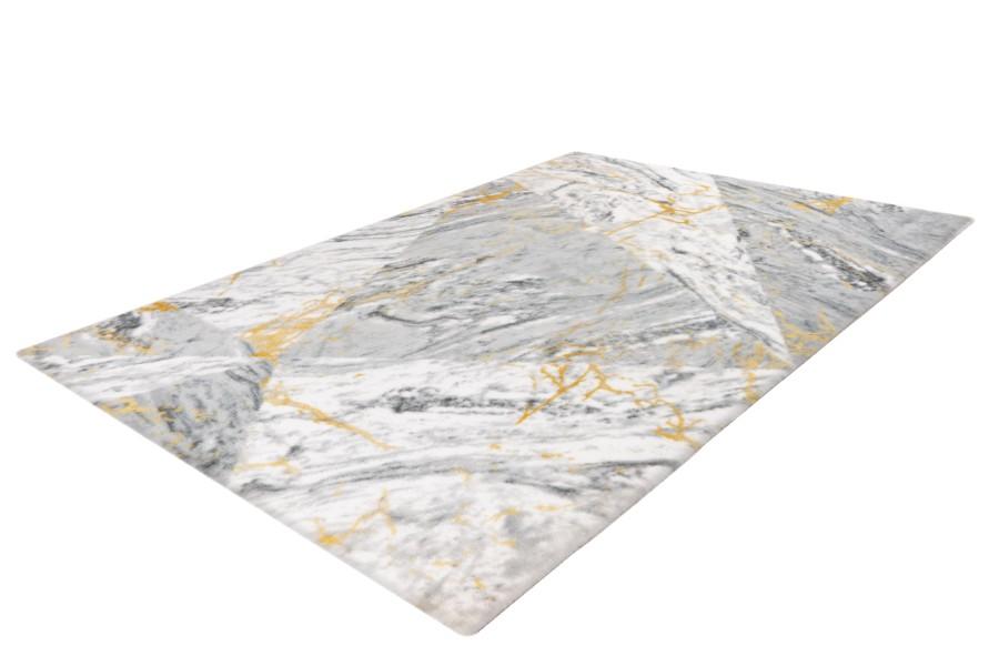 Marelina 700 Yellow Modern Marble Look Rug