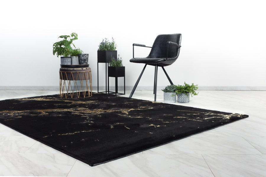 Adana 400 Black & Gold Rug