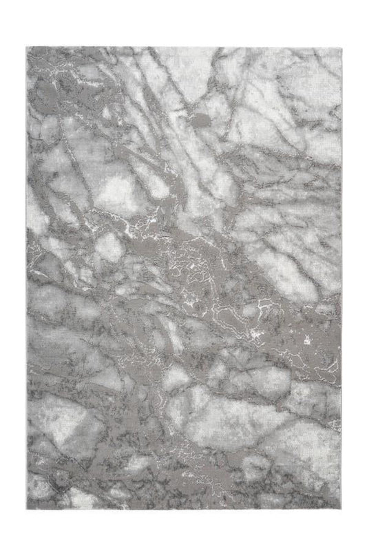 Adana 400 Silver Modern Marble Rug