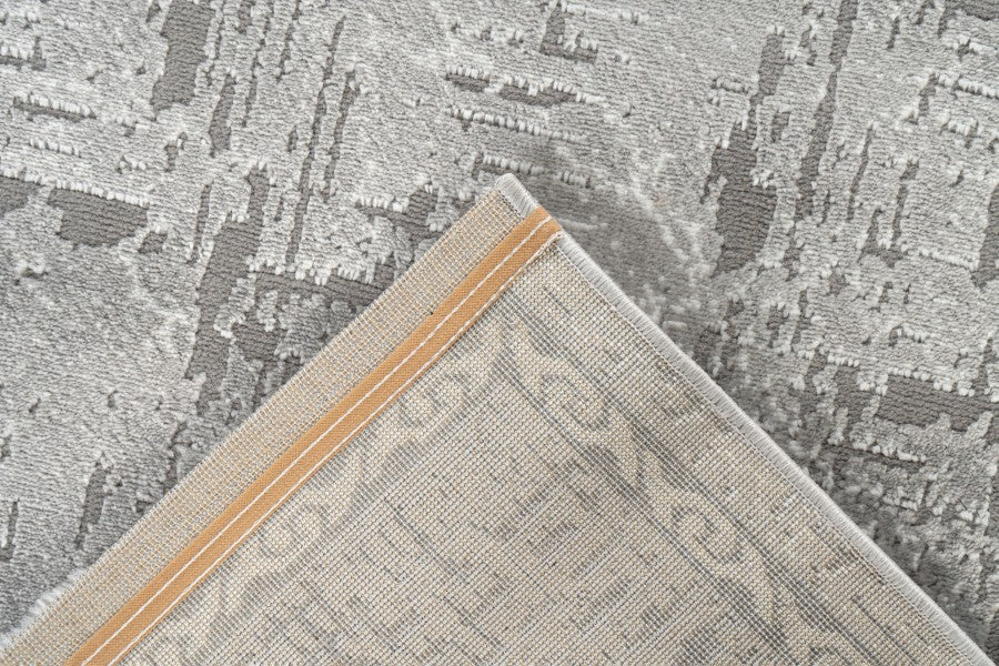 Adana 404 Grey & Silver Modern Rug