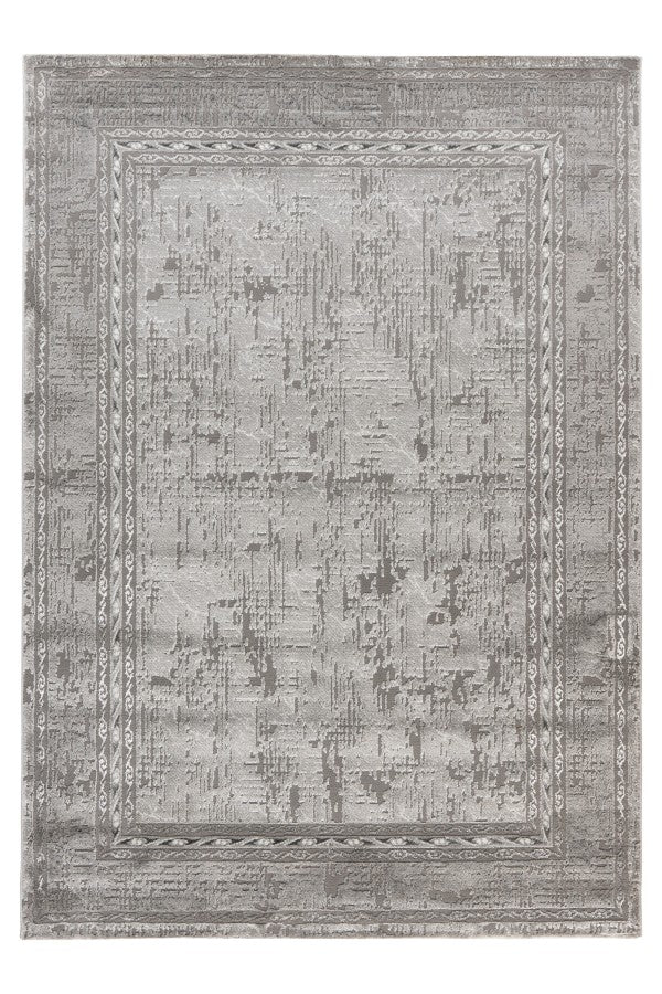 Adana 404 Grey & Silver Modern Rug