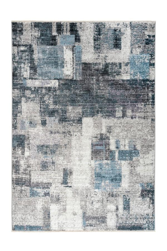 Mardin 407 silver blue Modern Abstract Rug