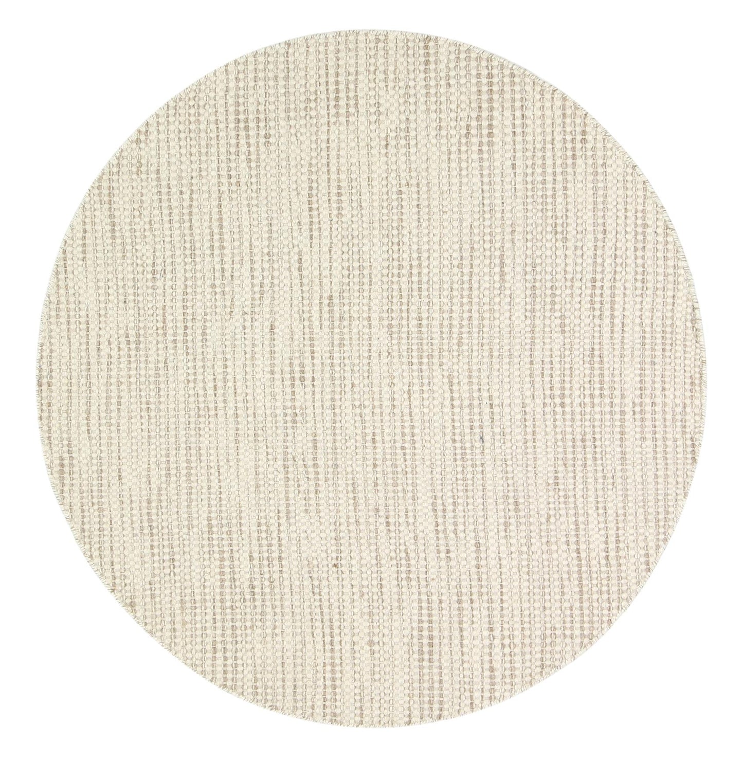 Napania Brown Reversible Wool Round Rug
