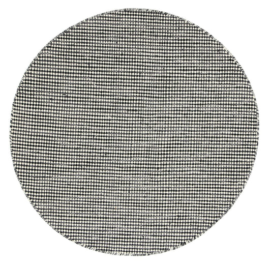 Napania Charcoal Reversible Wool Round Rug