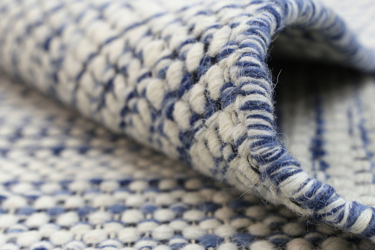 Napania Blue Reversible Wool Rug
