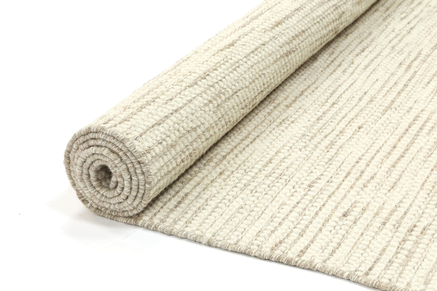 Napania Beige Reversible Wool Rug