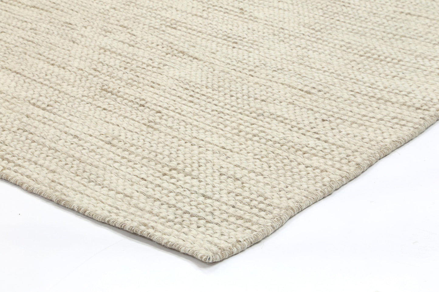 Napania Beige Reversible Wool Rug