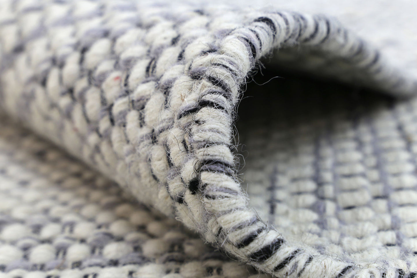 Napania Grey Reversible Wool Rug