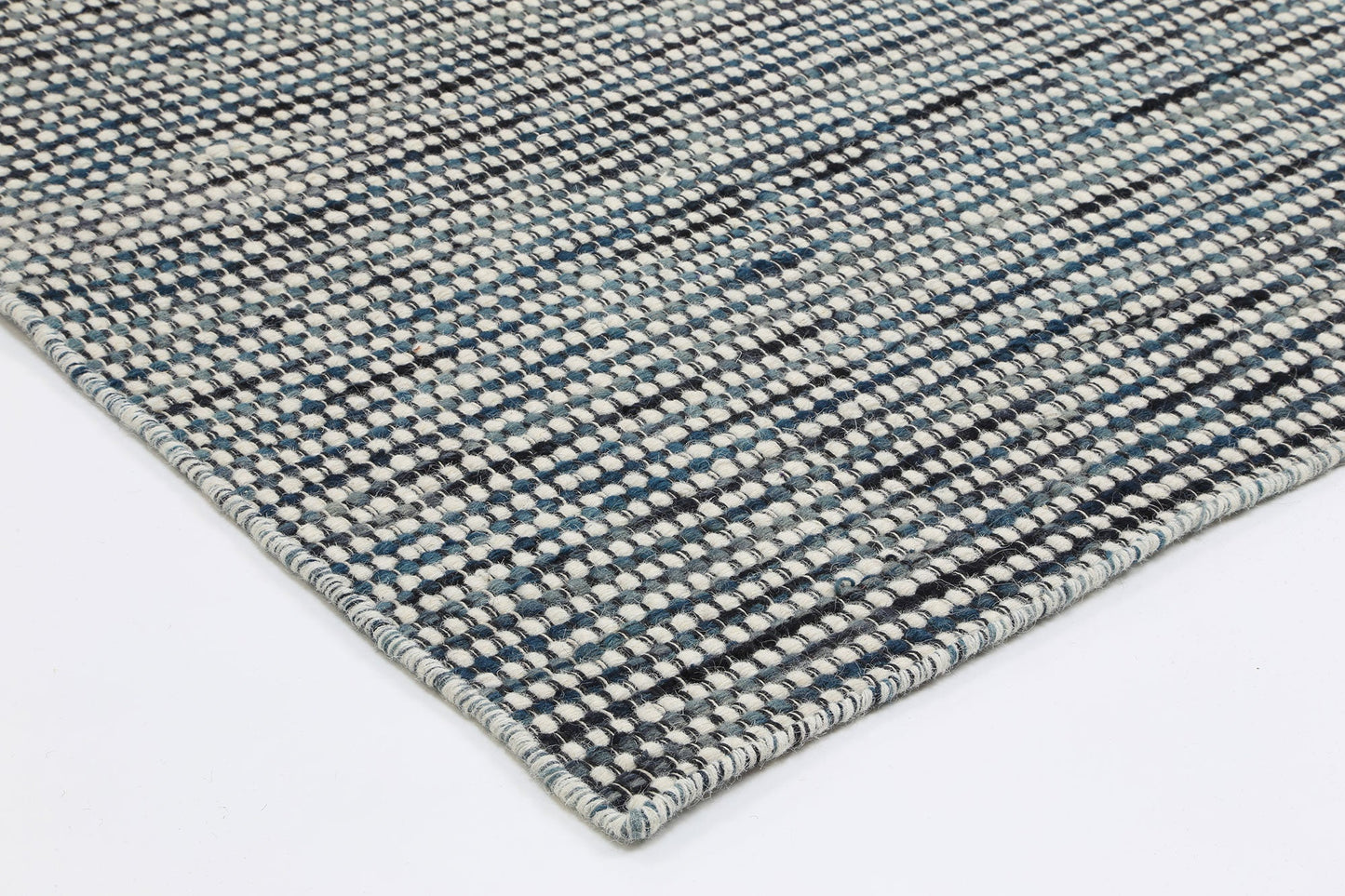 Napania Teal Reversible Wool Rug