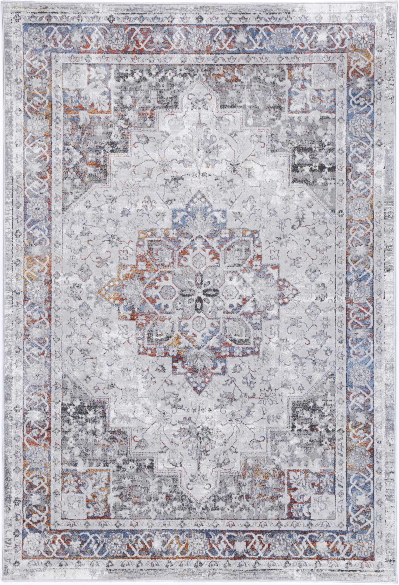 Malo Camila Grey & Blue Traditional Rug