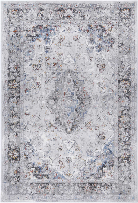 Malo Ava Ivory & Blue Traditional Rug