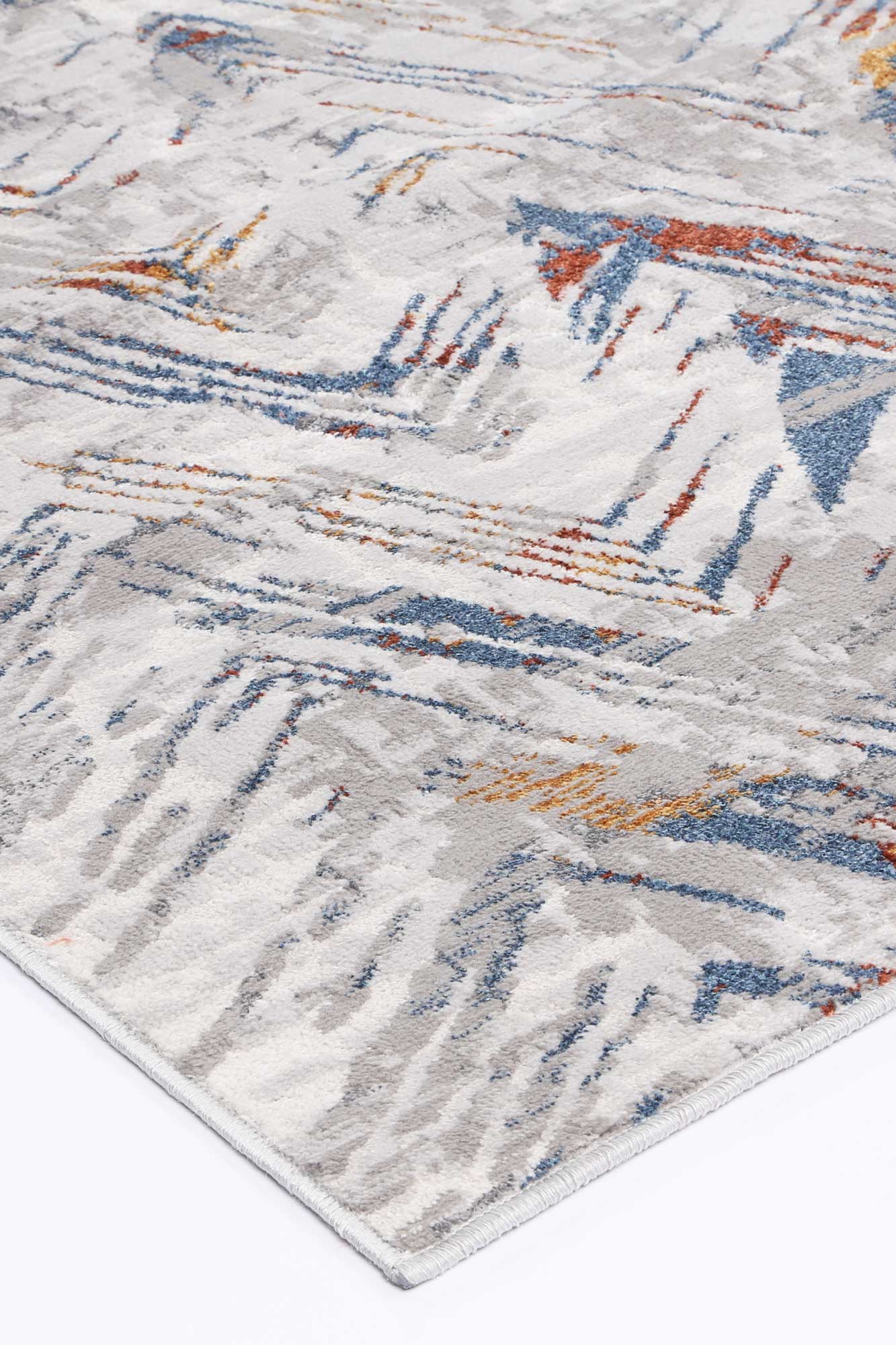 Malo Oskar Grey & Multi Geometric Rug