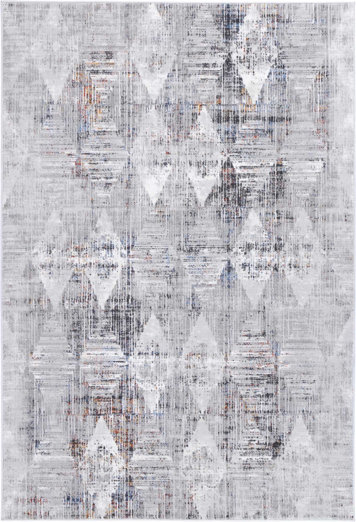 Malo Harlequinn Grey & Multi Geometric Rug