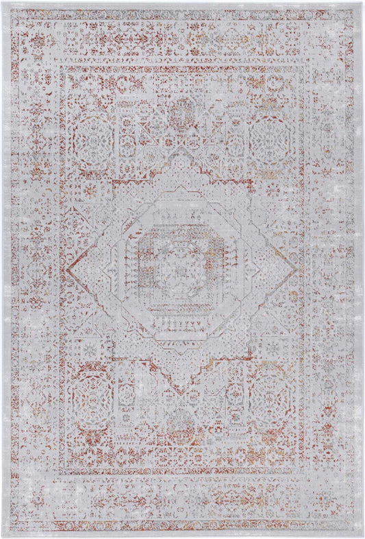 Malo Luna Cream & Red Traditional Rug